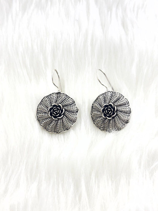 oxidised german Silver  dangler