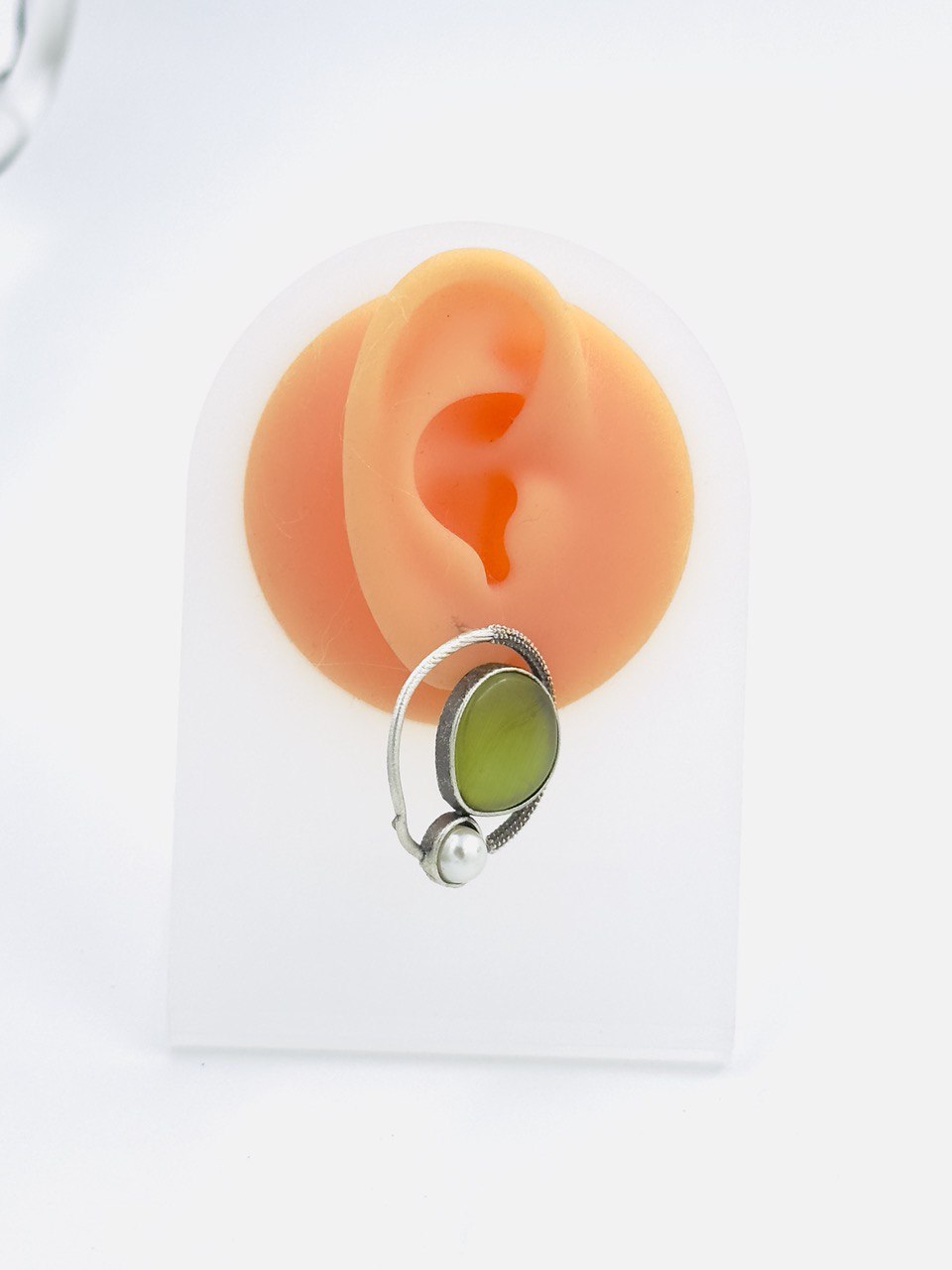 Olive green antique  studs