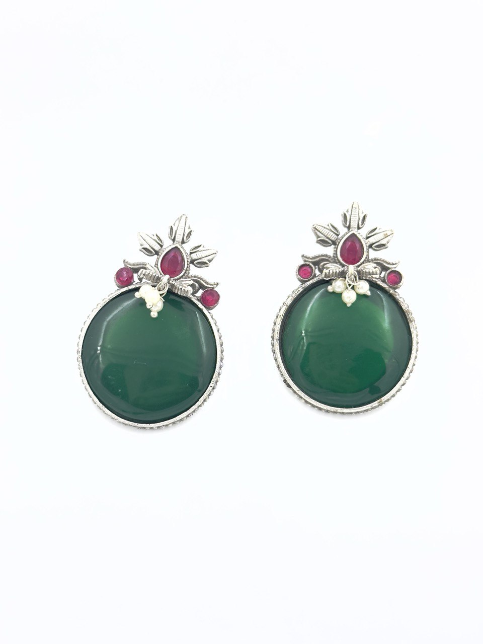 Green antique  studs