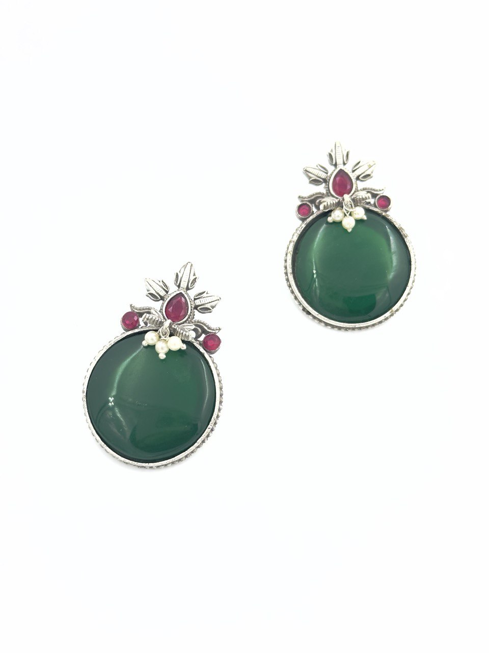 Green antique  studs
