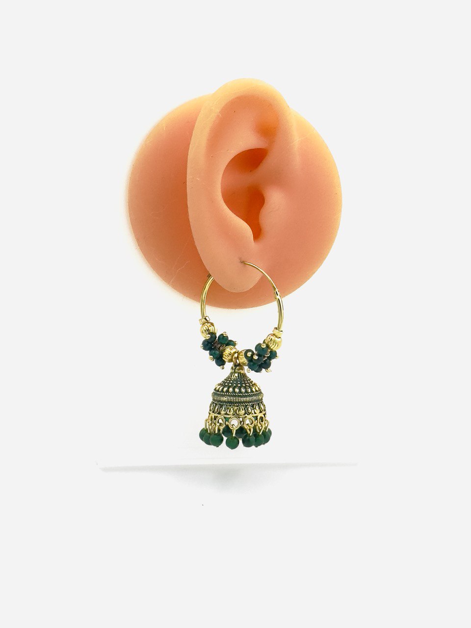 Green  akshi  Jhumkis