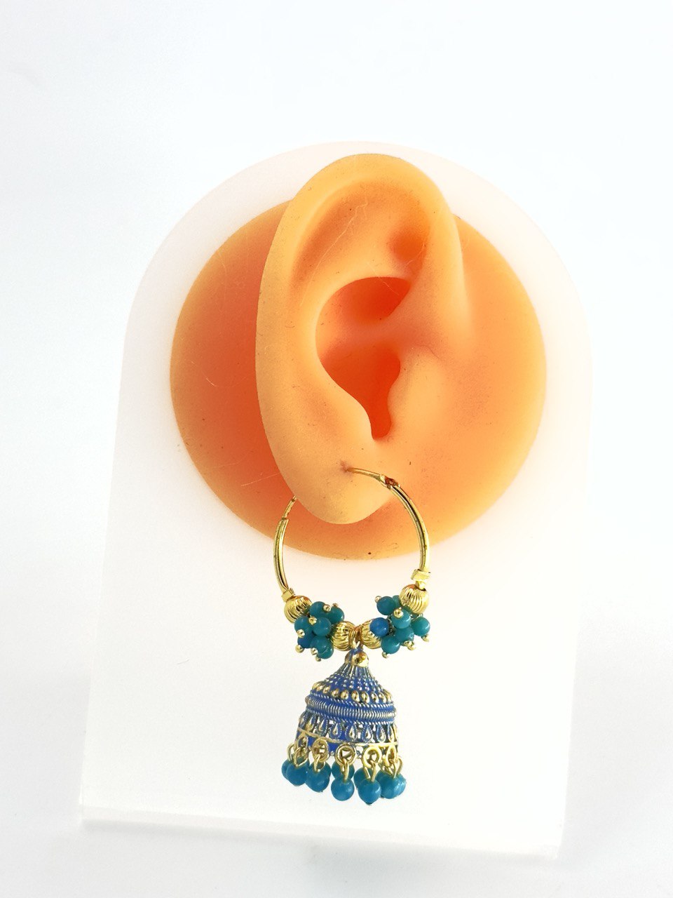 Blue  akshi  Jhumkis
