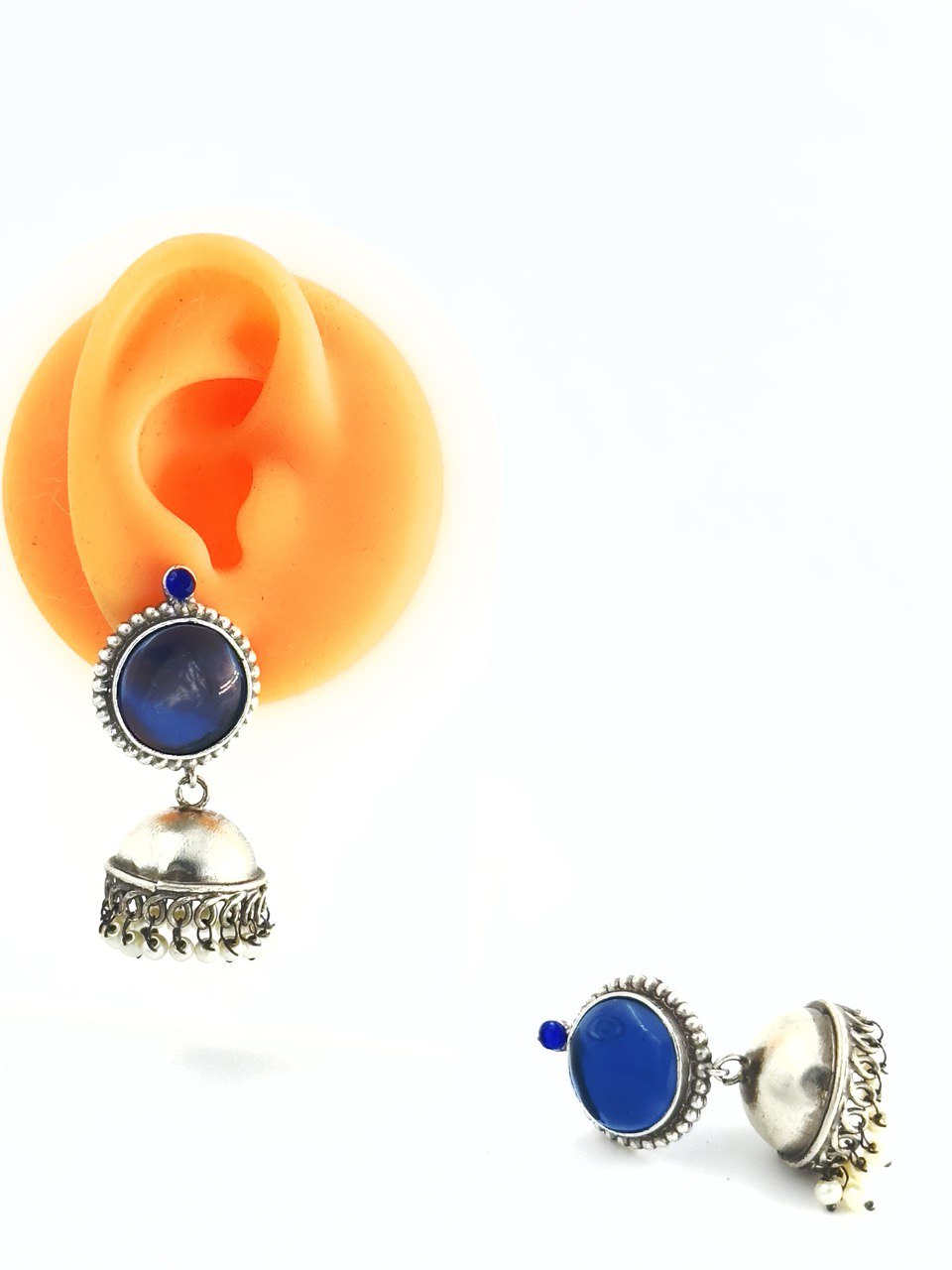 Blue Antique  Jhumkis
