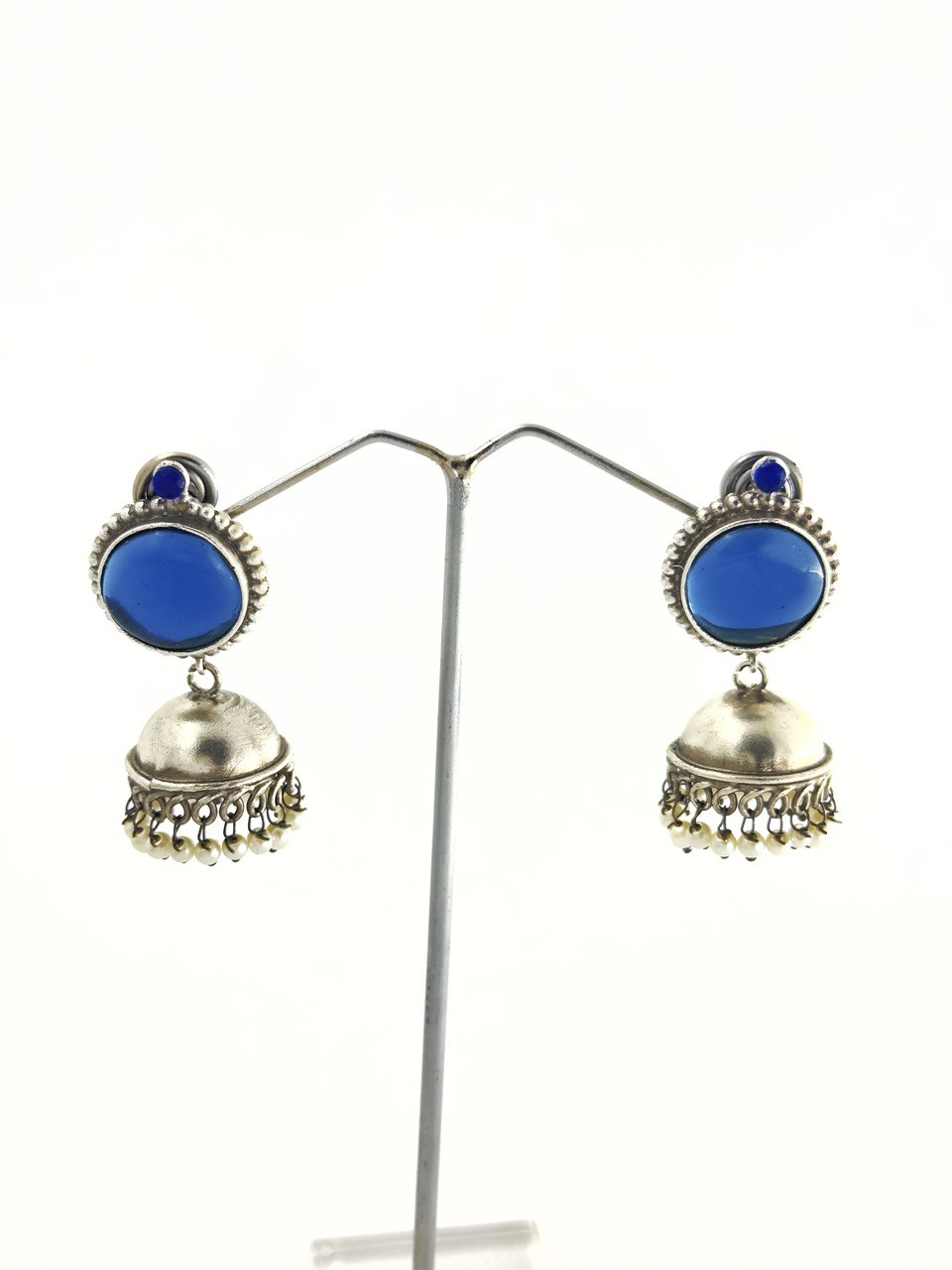 Blue Antique  Jhumkis