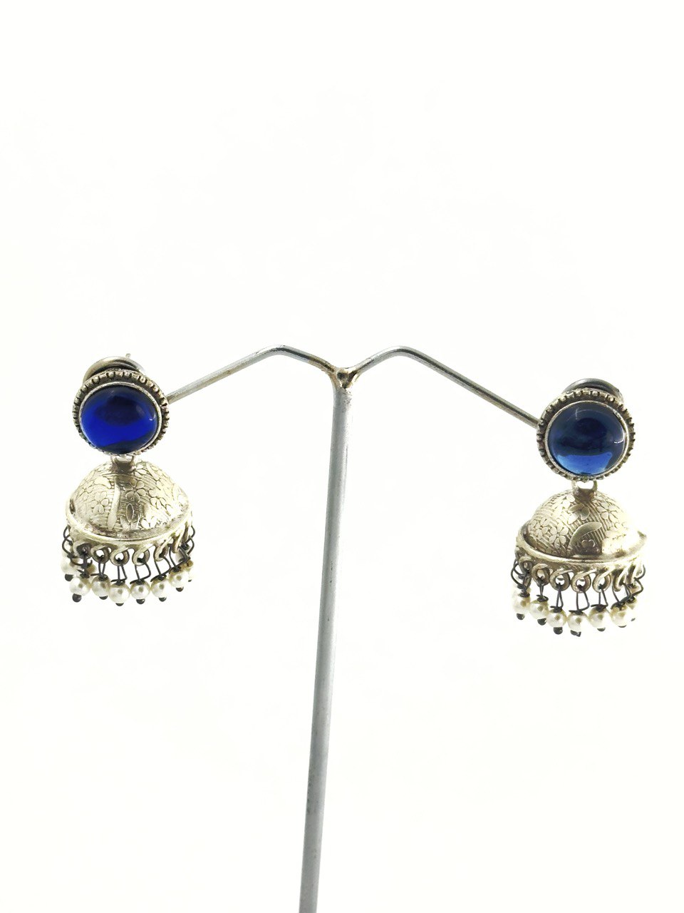 Blue Antique  Jhumkis