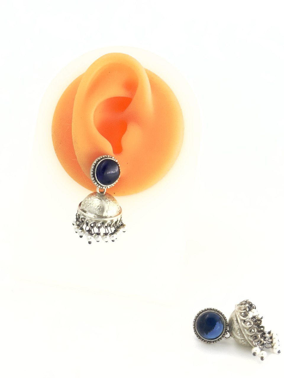 Blue Antique  Jhumkis