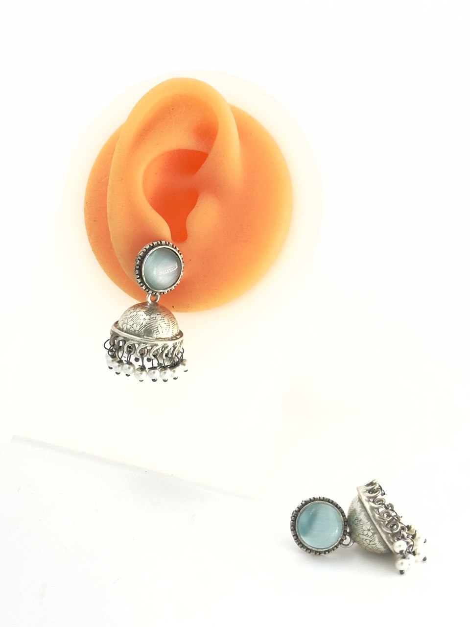 Blue Antique  Jhumkis