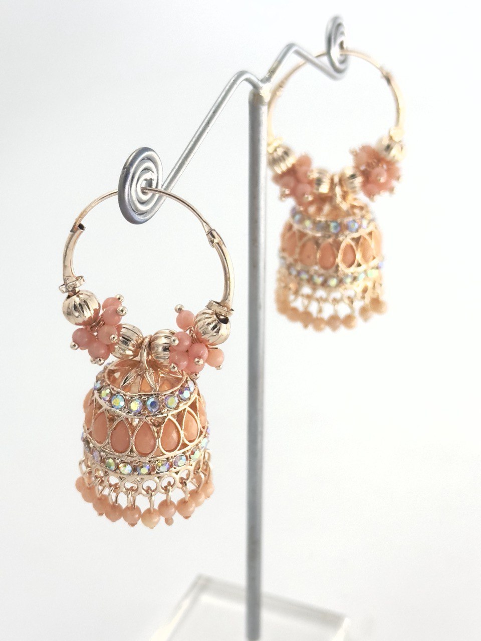 Peach ayaan  Jhumkis