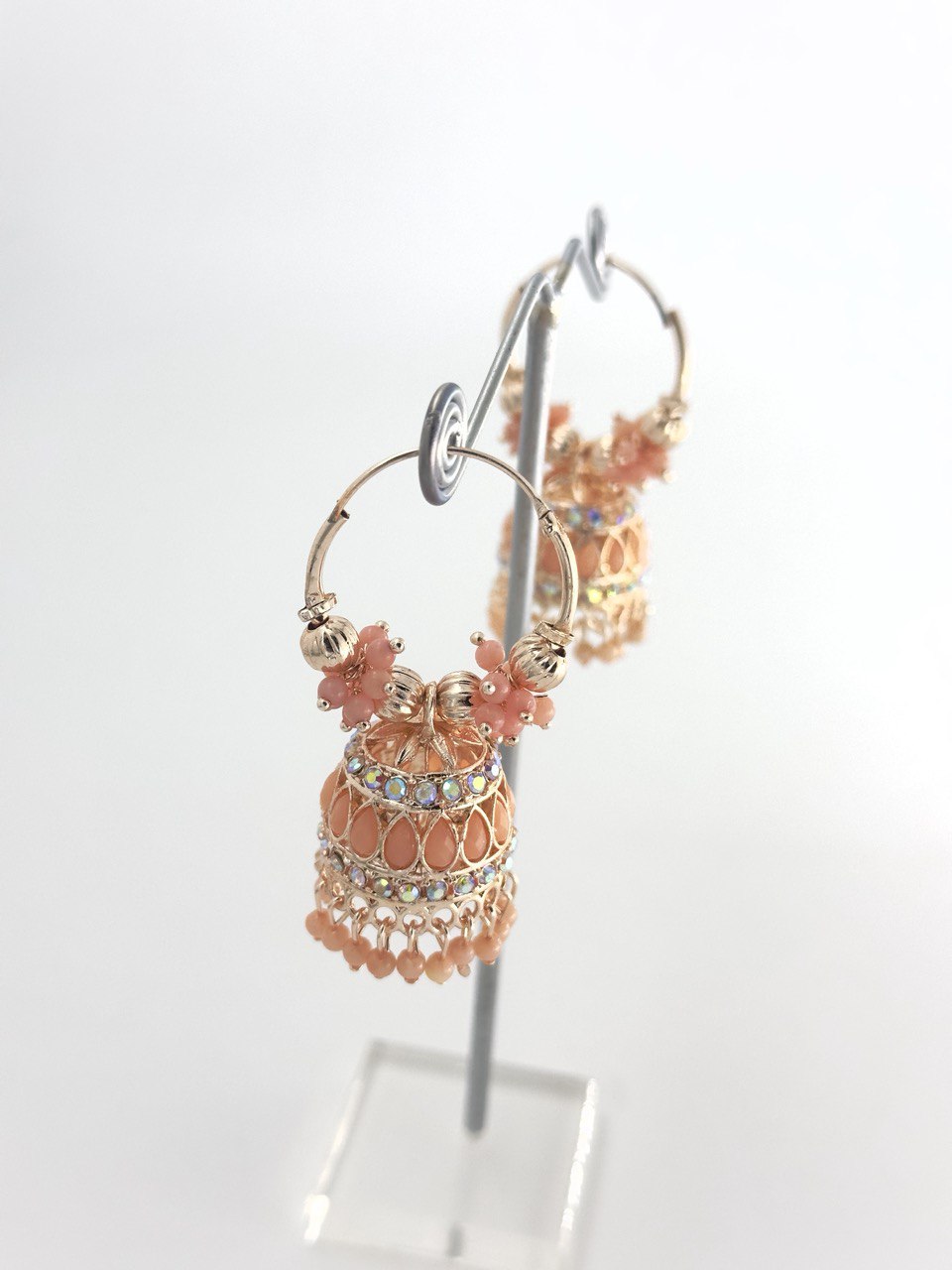 Peach ayaan  Jhumkis