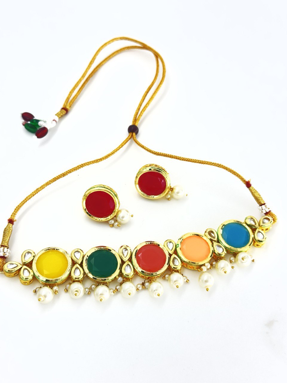 Dual 2 in 1  Kundan   Necklace  set