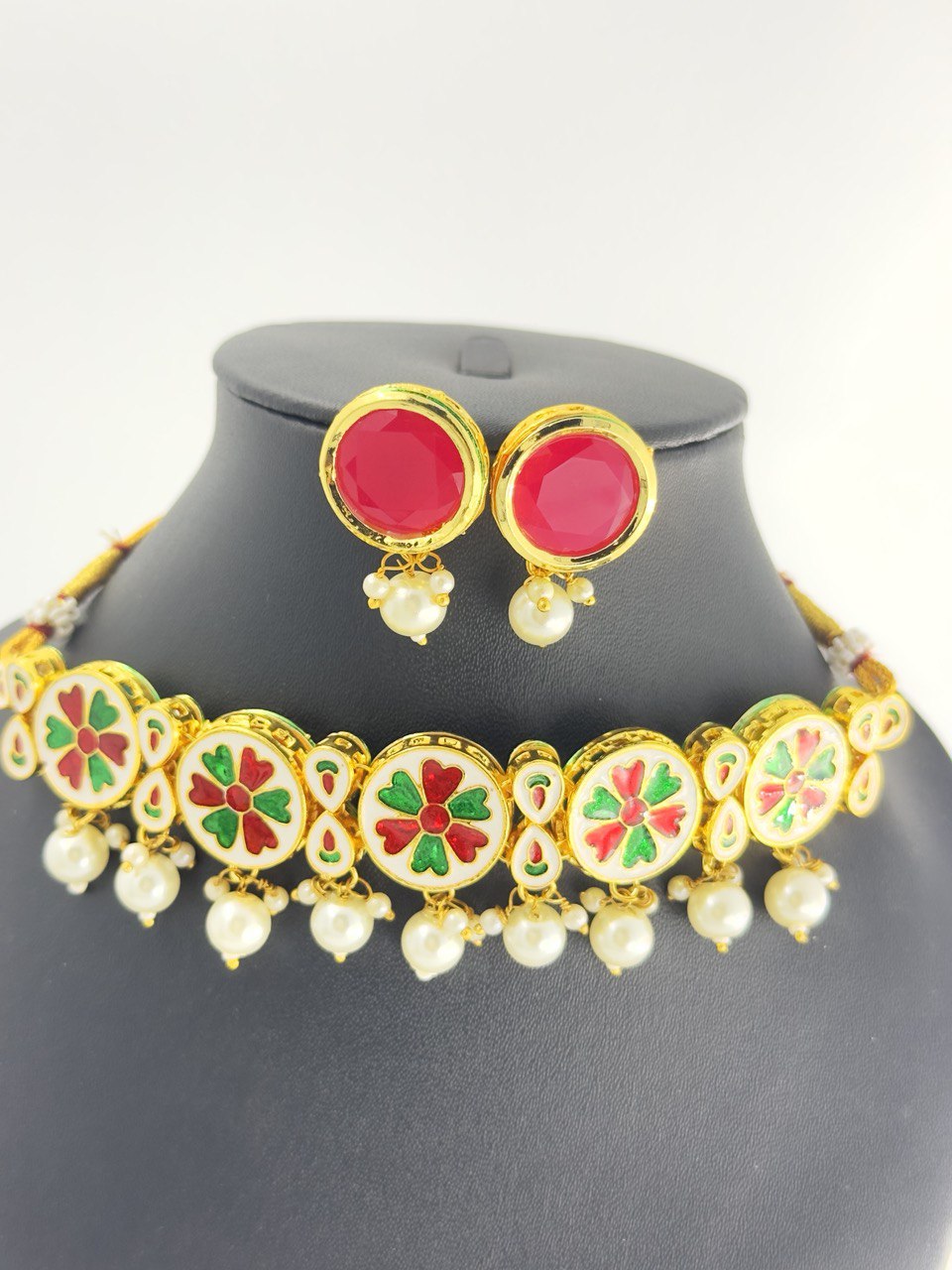 Dual 2 in 1  Kundan   Necklace  set