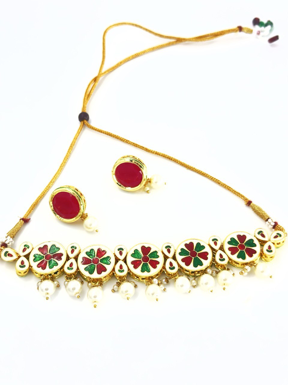 Dual 2 in 1  Kundan   Necklace  set