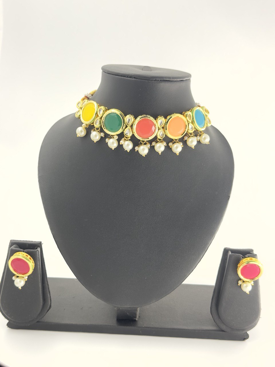 Dual 2 in 1  Kundan   Necklace  set