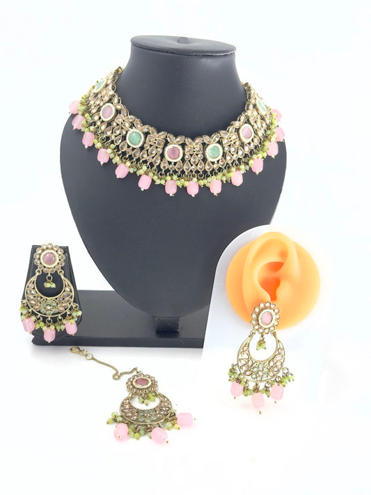 Multicolour LCT AD   Necklace  set