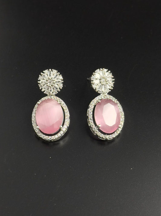 Pink American diamond   dangler