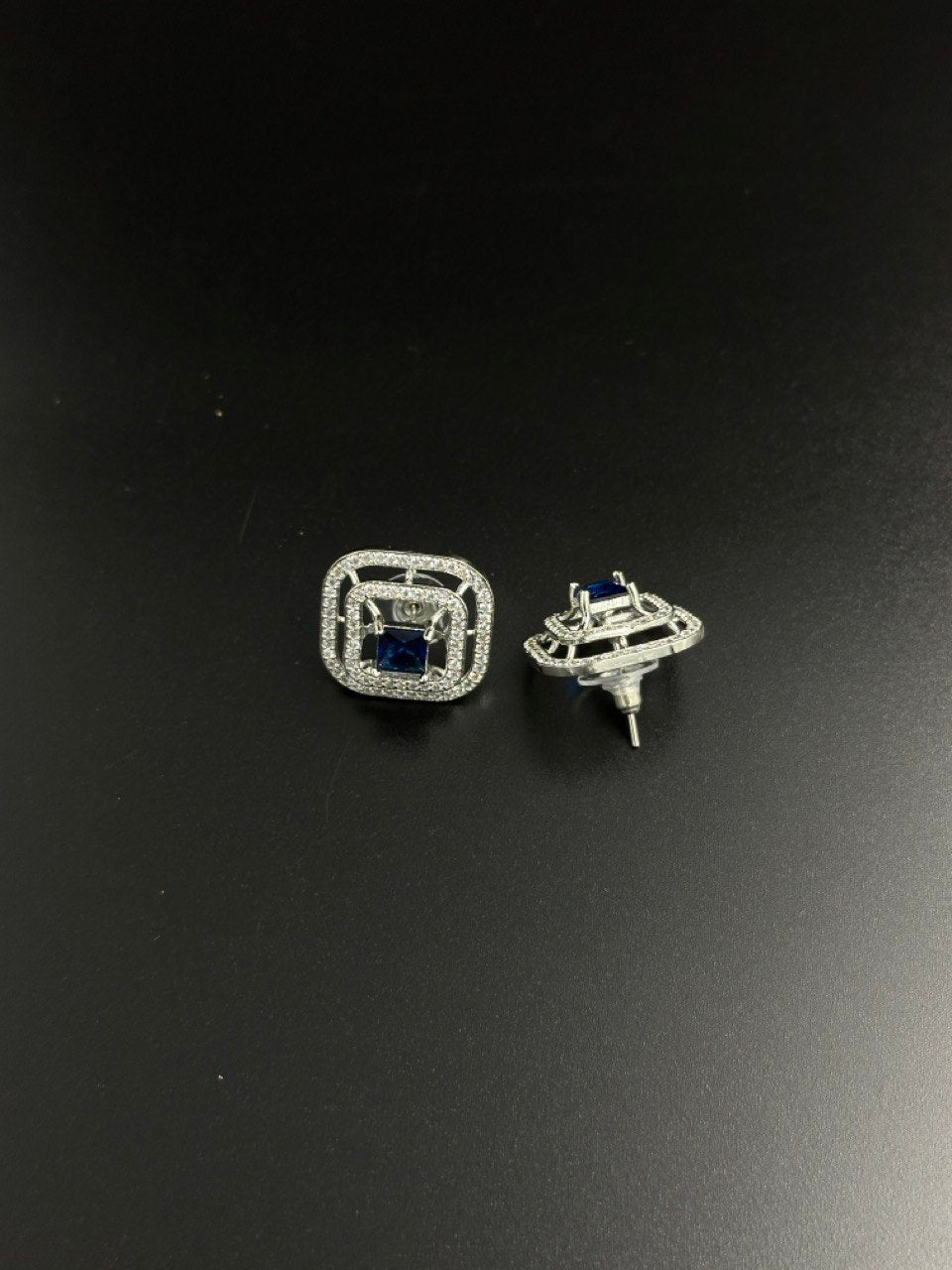 Blue American Diamond studs