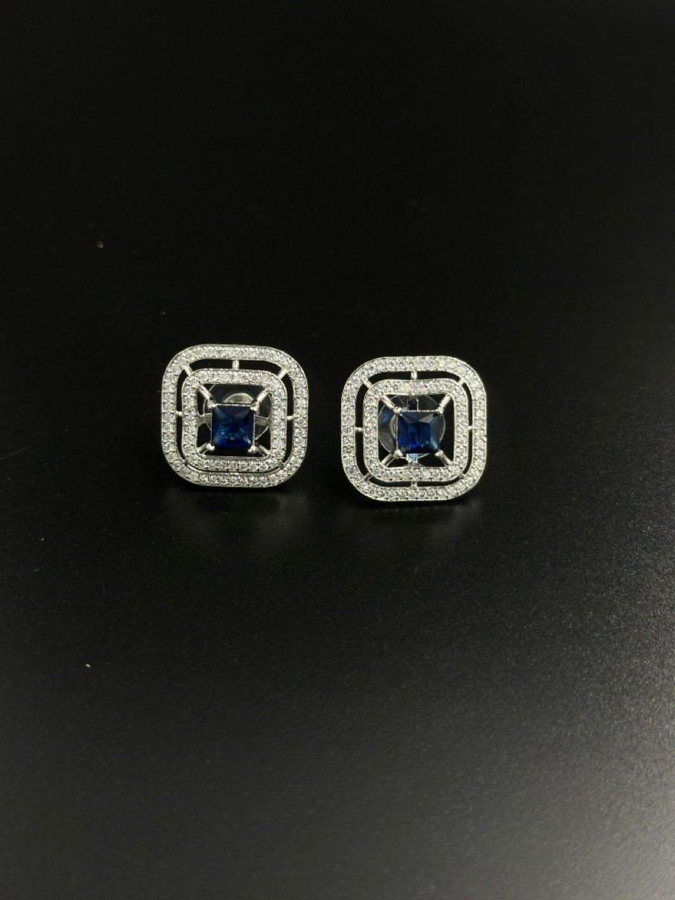 Blue American Diamond studs