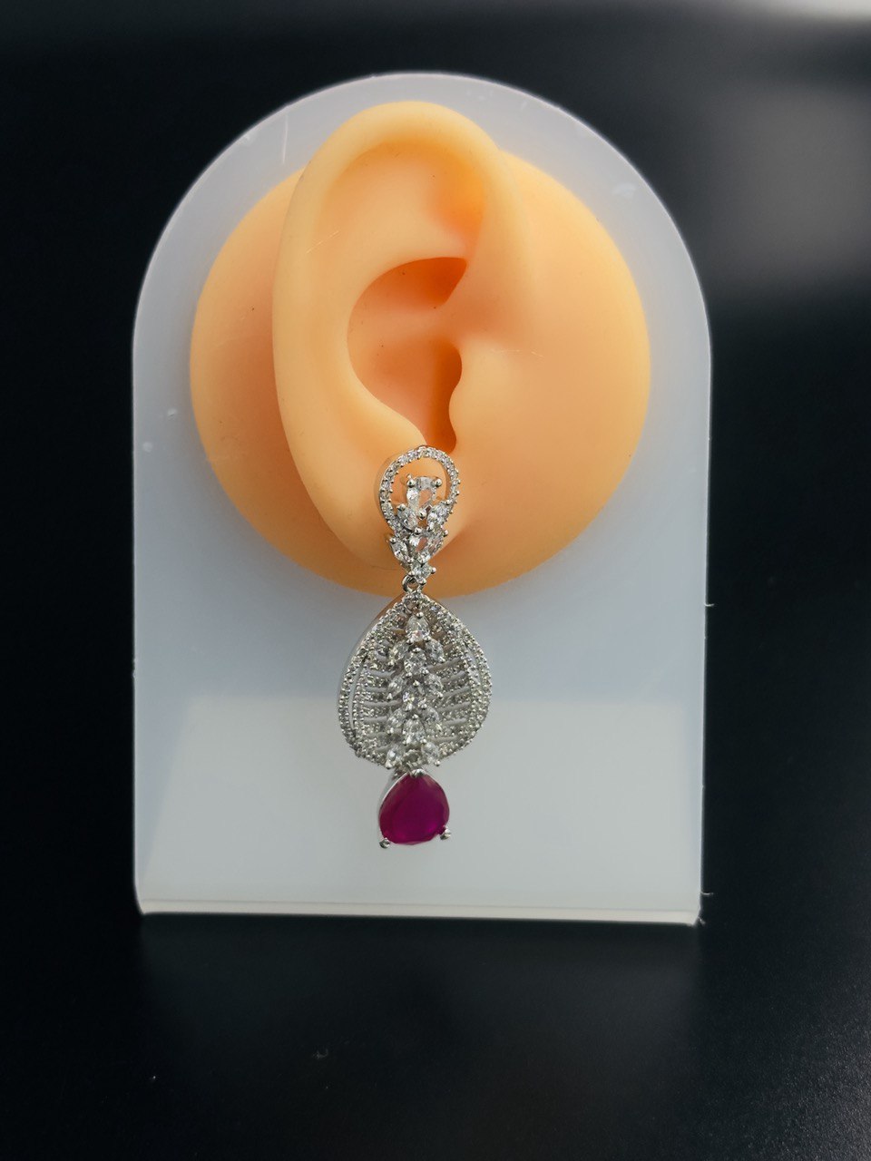 Pink American diamond   dangler