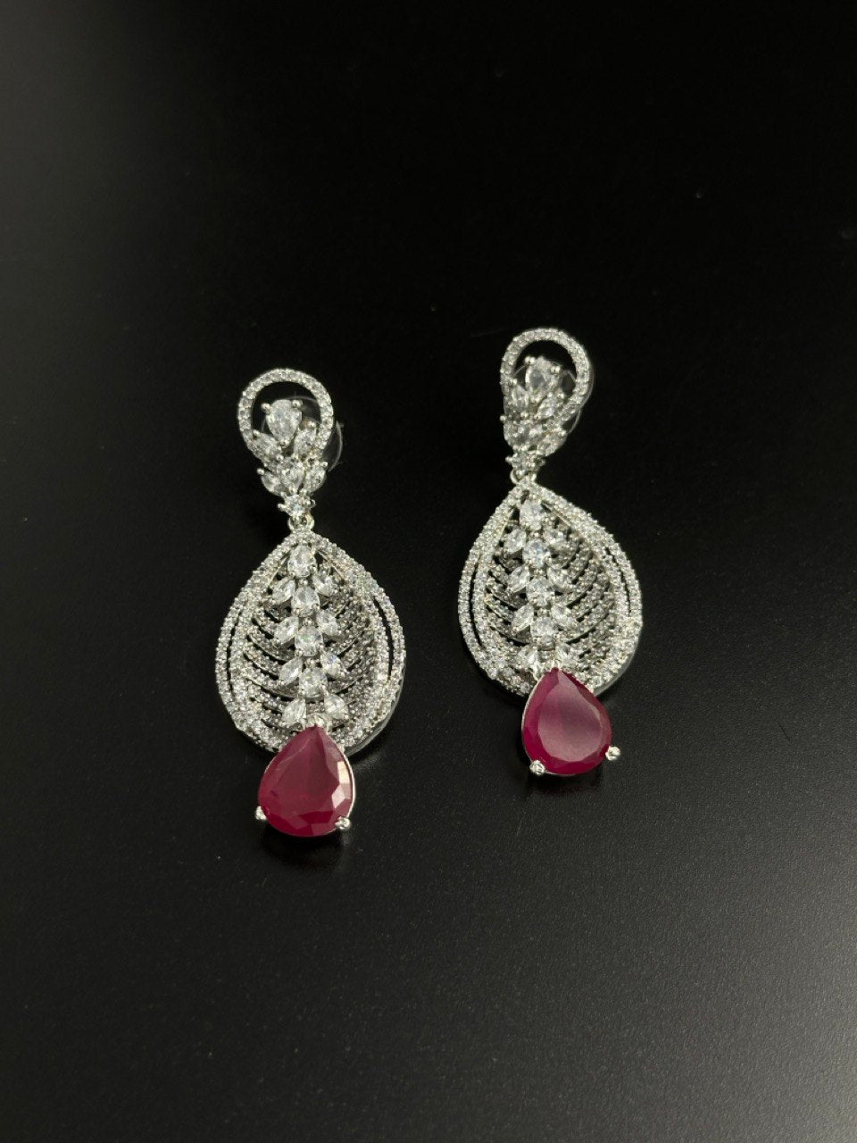 Pink American diamond   dangler