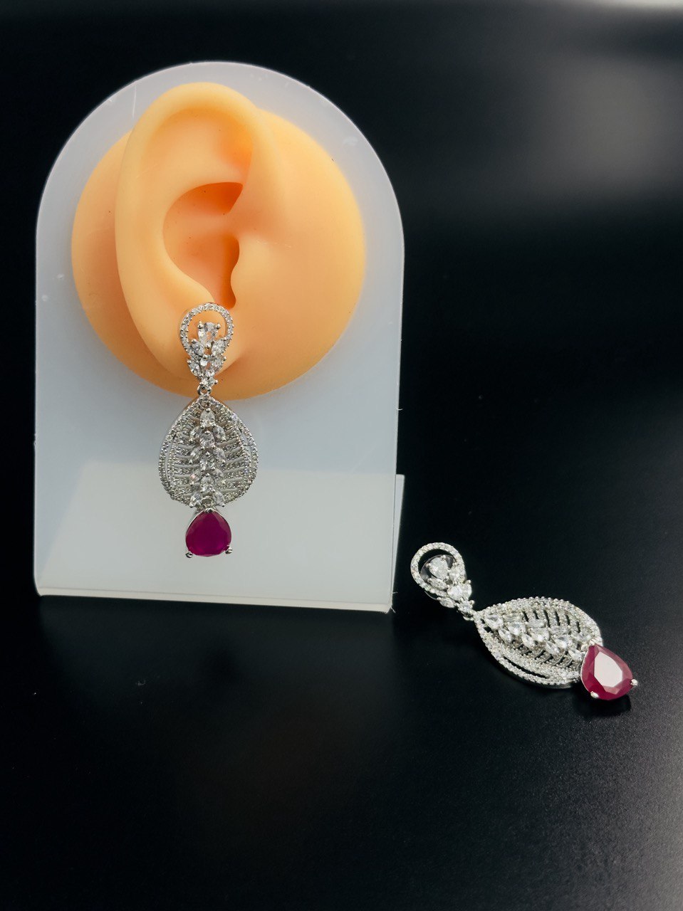 Pink American diamond   dangler