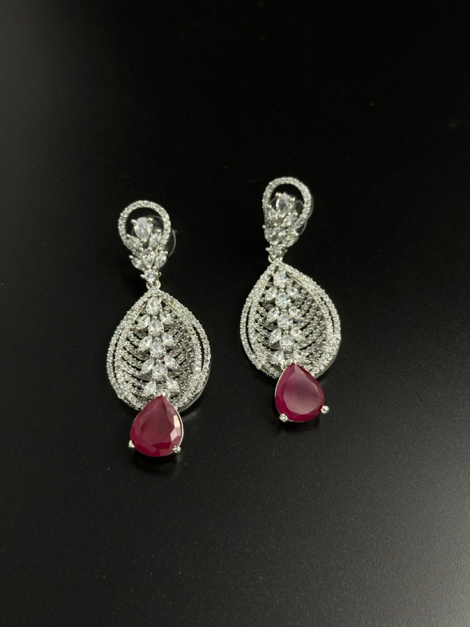 Pink American diamond   dangler
