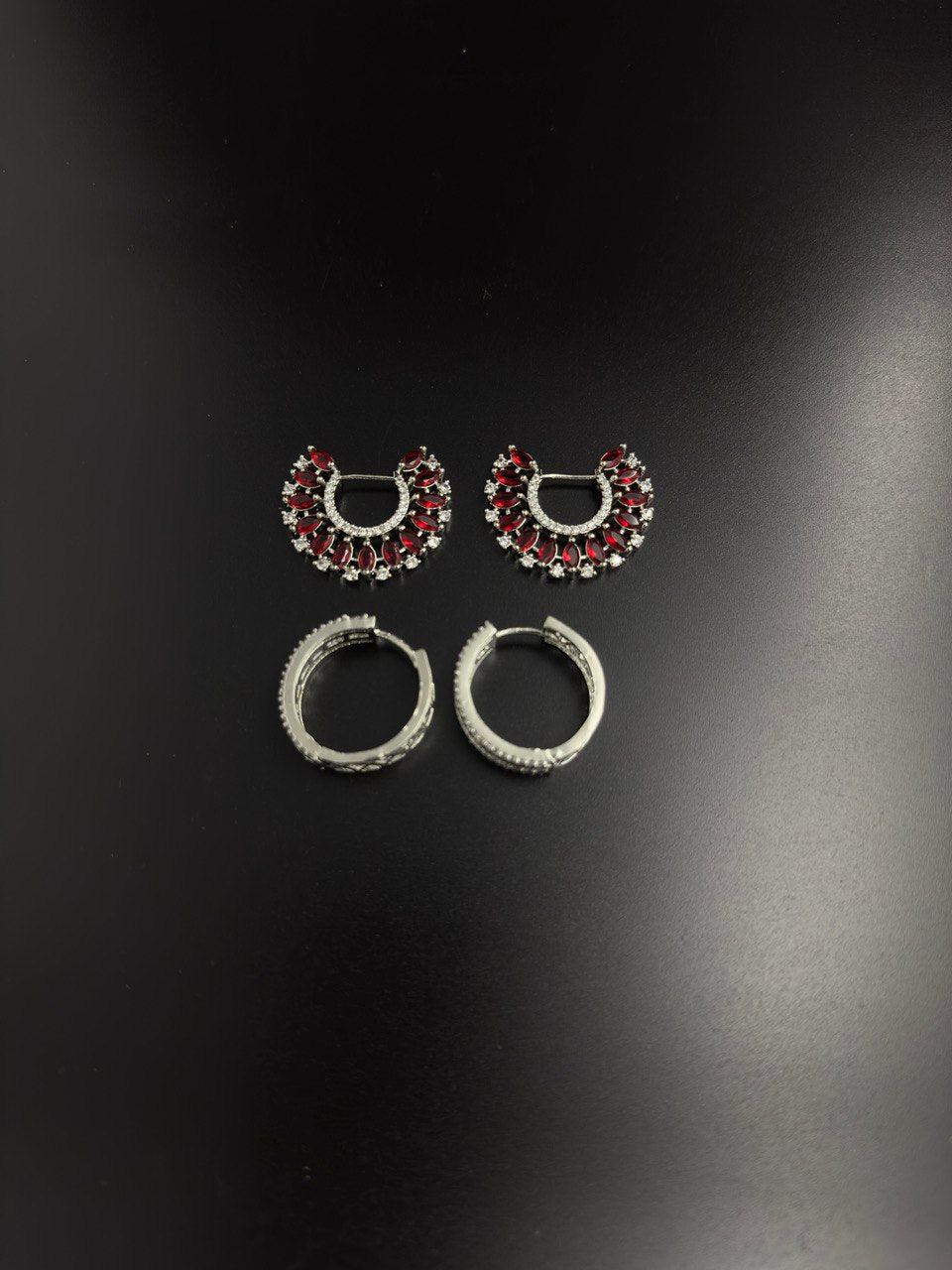 Dual 2 in 1  American diamond  dangler