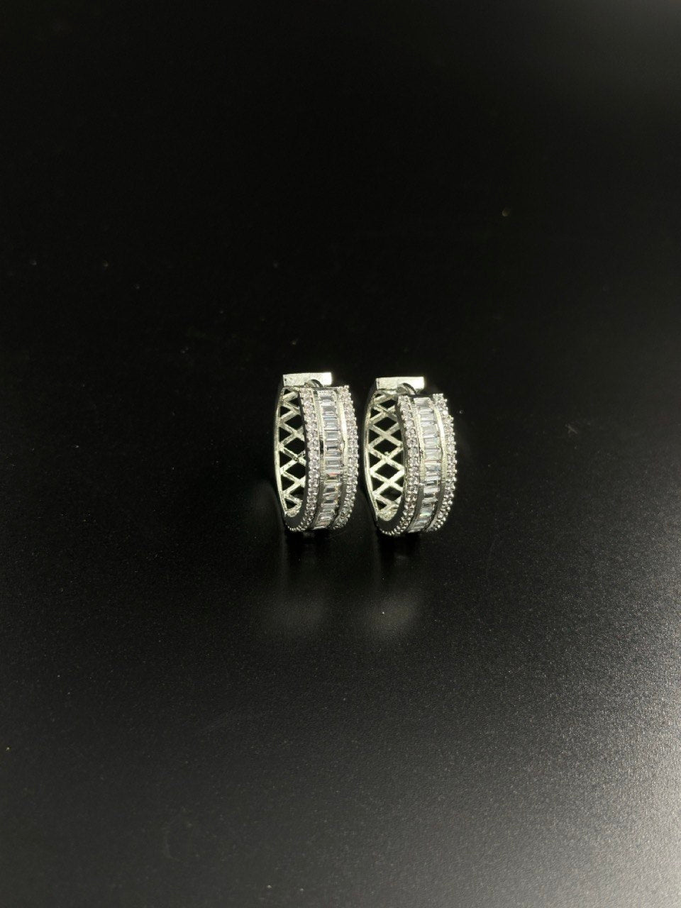 Dual 2 in 1  American diamond  dangler