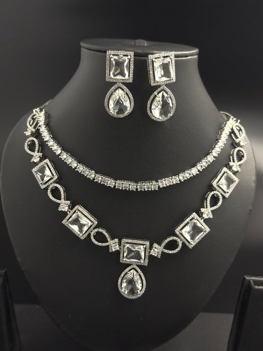 American Diamond Necklace  set