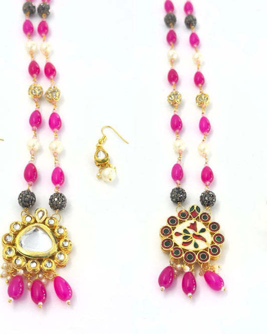 Pink Jaipur Maala set