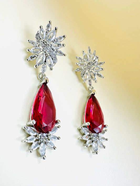 Ruby American diamond   dangler