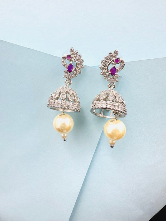 American diamond   jhumki